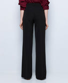 WIDE-LEG PANTS WITH A MONOGRAM BUTTON