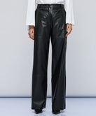 FAUX LEATHER-EFFECT PANTS
