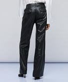 FAUX LEATHER-EFFECT PANTS