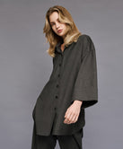 LONG SHIRT WITH RHINESTONES