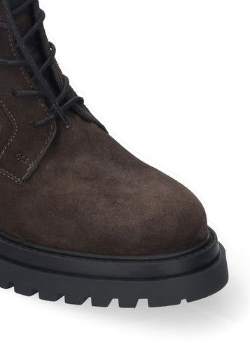 BIBI LOU KAEL SUEDE COMBAT BOOTS