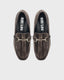 BIBI LOU ASHE HORSEBIT-DETAIL VELVET LOAFERS