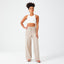 RIBBED WIDE LEG PANTS