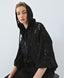 ACCESS FASHION BOMBER JACKET WITH SHEER FABRIC AND EMBROIDERY