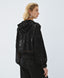 ACCESS FASHION BOMBER JACKET WITH SHEER FABRIC AND EMBROIDERY