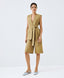 ACCESS FASHION LONG VEST WITH BELT