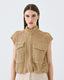 ACCESS FASHION CROCHET VEST WITH POCKETS