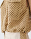 ACCESS FASHION CROCHET VEST WITH POCKETS