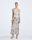 ACCESS FASHION METALLIC WRAP BLOUSE