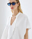 ACCESS FASHION BLOUSE WITH A CRINKLED TEXTURE