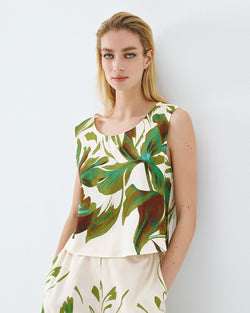 ACCESS FASHION CROPPED PRINTED TOP