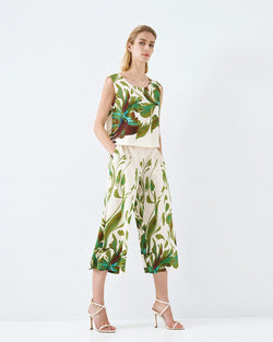 ACCESS FASHION CROPPED PRINTED TOP