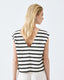 ACCESS FASHION STRIPED SLEEVELESS TOP WITH SEQUINS
