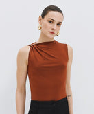 ACCESS FASHION TOP WITH METALLIC DETAIL