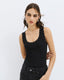 ACCESS FASHION TOP WITH SHOULDER STRAPS AND STUDS