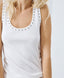 ACCESS FASHION TOP WITH SHOULDER STRAPS AND STUDS