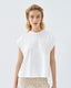 ACCESS FASHION BLOUSE WITH KNITTED DETAIL