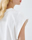 ACCESS FASHION BLOUSE WITH KNITTED DETAIL