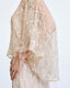 ACCESS FASHION SEMI-SHEER BLOUSE WITH SEQUINS AND FRINGES