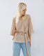 ACCESS FASHION SEQUIN BLOUSE WITH A SCARF