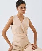 ACCESS FASHION SLEEVELESS TIE TOP
