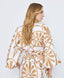 ACCESS FASHION TIE-FRONT PRINTED BLOUSE
