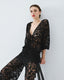 ACCESS FASHION DEVORE BLOUSE WITH TIE DETAILS