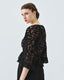 ACCESS FASHION DEVORE BLOUSE WITH TIE DETAILS