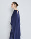 ACCESS FASHION ONE-SHOULDER DRESS WITH CAPE