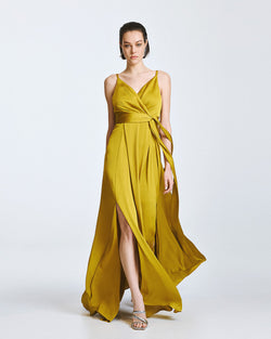 ACCESS FASHION MAXI DRESS WITH TIE DETAIL