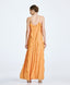 ACCESS FASHION MAXI V-NECK RUFFLE DRESS