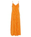 ACCESS FASHION MAXI V-NECK RUFFLE DRESS