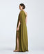 ACCESS FASHION ONE-SHOULDER DRESS WITH METALLIC DETAIL