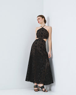ACCESS FASHION BRODERIE CUT-OUT DRESS