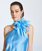 ACCESS FASHION ONE-SHOULDER DRESS WITH FLORAL DETAIL
