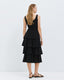 ACCESS FASHION SLEEVELESS MIDI DRESS WITH RUFFLES