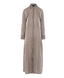 ACCESS FASHION MAXI SHIRT DRESS WITH SHINY FINISH