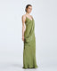 ACCESS FASHION MAXI DRESS WITH STRAPS AND REMOVABLE CAPE