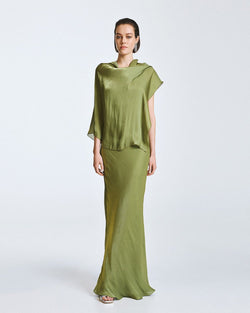 ACCESS FASHION MAXI DRESS WITH STRAPS AND REMOVABLE CAPE