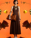 ACCESS FASHION FLARED SLEEVELESS DRESS