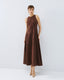 ACCESS FASHION FLARED SLEEVELESS DRESS