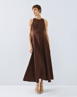 ACCESS FASHION FLARED SLEEVELESS DRESS