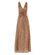 ACCESS FASHION MAXI KNITTED DRESS WITH SEQUINS AND KNOT DETAIL