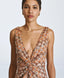 ACCESS FASHION MAXI KNITTED DRESS WITH SEQUINS AND KNOT DETAIL