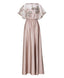 ACCESS FASHION MAXI SATIN DRESS WITH SEQUINS