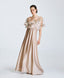 ACCESS FASHION MAXI SATIN DRESS WITH SEQUINS