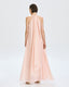 ACCESS FASHION LONG ASYMMETRIC DRESS WITH A FLOWER DETAIL