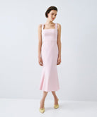 ACCESS FASHION MIDI GODET DRESS