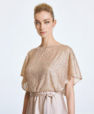 ACCESS FASHION MAXI SATIN DRESS WITH SEQUINS