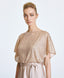 ACCESS FASHION MAXI SATIN DRESS WITH SEQUINS